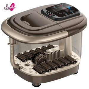Appareil de massage des pieds électrique Sunkin à température constante, avec séparation eau-électricité, nœuds d'acupression simulés, massage à bulles d'oxygène et lumière rouge - Product Image 3