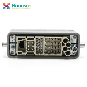 HoonsunヘビーデューティパワーコネクタHE-48 48A 230/400V IP68両面固定防水エアラインプラグレセプタクルホットランナー - Product Image 4