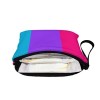 Pochette à monnaie en toile de polyester personnalisée Androgyne Gay Rainbow pour une utilisation quotidienne pratique, les voyages et les objets de collection à thème culturel