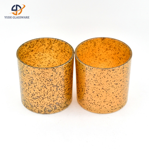 Portacandele in Vetro da 300ml di Alta Qualità con Gradazione di Colore Fatto a Mano per Decorazioni Domestiche, Matrimoni e Natale - Product Image 5