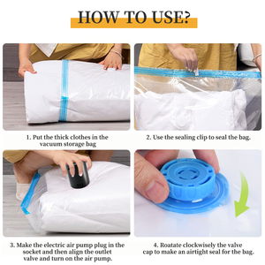 Bomba Eléctrica Plegable Portátil Ecológica Multifunción para Bolsas de Almacenamiento al Vacío con Diseño Desmontable - Product Image 5