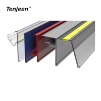 Transparent plastique Pvc auto-adhésif plat magasin extrudé bande de données supermarché prix porte-étiquette étagère étiquette de prix