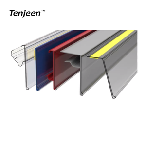 Nhựa Trong Suốt <span class=keywords><strong>PVC</strong></span> Tự Dính Cửa Hàng Phẳng Ép Đùn Dữ Liệu Dải Siêu Thị Giá Nhãn Chủ Kệ Giá Tag - Product Image 3