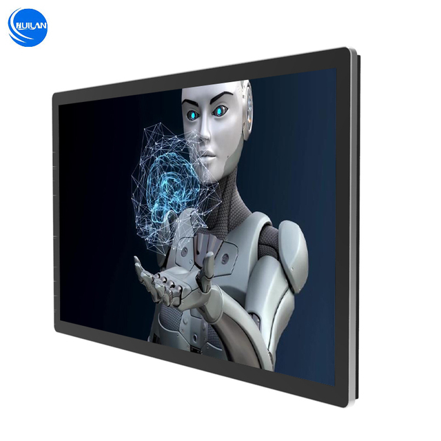 Outdoor Waterproof 4K LCD Display Touch Screen Monitor 23.6\" 27\" 32\" 43\" 55\" 65\" Inch Wall Mounted Ip65 Industrial Pc