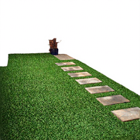 Alfombra de Césped Artificial de Lujo para Exteriores, Patio o Jardín, Ultra Gruesa y Suave