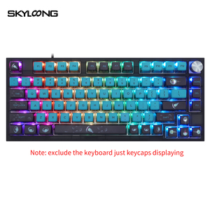 Skyloong PBT ปุ่มกดพุดดิ้งตามสั่งธีมแมงกะพรุนย้อมสีดำ RGB โปรไฟล์ <span class=keywords><strong>ASA</strong></span> ย่อยสำหรับผู้ผลิต - Product Image 2