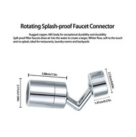 Vente chaude 720 degrés robinet rotatif moderne universel anti-éclaboussures filtre robinet Extender barboteur pulvérisateur pour hôtels ABS