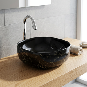 Ensembles d'articles sanitaires décoratifs en porcelaine Super marché utilisant un lavabo à main Design Table Top Lavabo Lavabo Produits en porcelaine - Product Image 6