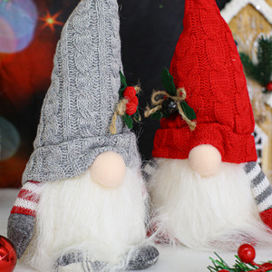 Adorno Navideño de Gnomo Luminoso con Gorro de Punto, Decoración de Rodolfo, Regalo Navideño de Lujo - Product Image 5