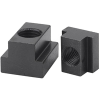Tuerca de sujeción en T de grado 8.8/10.9, M8 M10 M12, de acero con óxido negro, para mesa de fresadora CNC