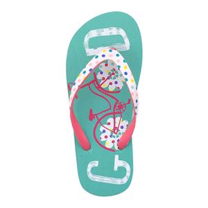Wholesale Cute <b>Girls</b> Flip Flops Polka Dot Strap Beach Sandals Bicycle Print Mint Green <b>Slippers</b> Kids Summer Footwear Factory - Product Image 2