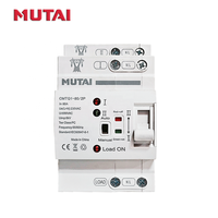 MUTAI 110V 220V 230V 400V Commutateur Automatique de Transfert PV 60A 63A 63 Ampères 2P 4P 50Hz 60Hz Rail DIN ATS pour Énergie Solaire