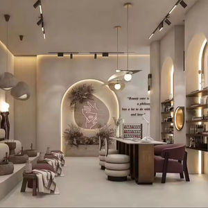Design d'intérieur moderne pour salon de manucure et de beauté, mobilier de salon commercial sur mesure, décoration minimaliste pour salon de manucure - Product Image 2
