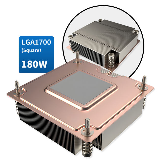 Lga1700 Ultra Thin Cpu Cooler Vc Vapor Chamber With Aluminum Fins Heatsink 180w Tdp for Pc Server