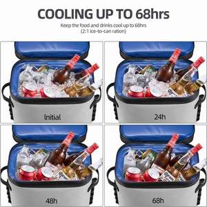 Leak-Proof Soft Sided <b>Backpack</b> <b>Cooler</b> Insulated <b>Cooler</b> <b>Backpack</b> 36 Cans for Camping Fishing Party Picnic Waterproof <b>Cooler</b> Bag - Product Image 5