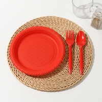 Assiettes jetables robustes en amidon de maïs biodégradable et compostable, colorées arc-en-ciel, pour anniversaires, mariages, pique-niques, en gros