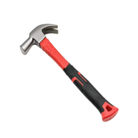 Marteau perforateur de qualité supérieure, personnalisable, de qualité DIY, avec manche en TPR et fibre de verre, pour les mécaniciens, les ouvriers du bâtiment, en acier pour la toiture, OEM