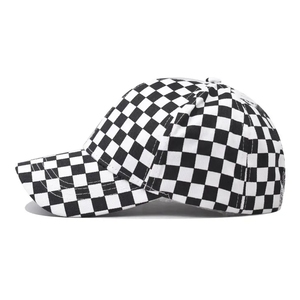 <span class=keywords><strong>2025</strong></span> mới đến checkerboard thể thao cap thời trang in 6-bảng điều khiển đi xe đạp Mũ bóng chày Kem chống nắng vải vịt cap bán buôn - Product Image 2