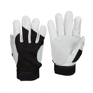 Guantes Mecánicos de Piel de Cabra Antideslizantes con Muñequera Ajustable, Resistentes a la Abrasión, Suaves, de 11 oz de Grosor - Product Image 2