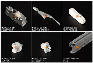 Système <span class=keywords><strong>de</strong></span> rail <span class=keywords><strong>de</strong></span> rideau à commande manuelle par <span class=keywords><strong>cordon</strong></span>, tige transversale en aluminium robuste J0 8036B <span class=keywords><strong>avec</strong></span> chariot principal pour projet <span class=keywords><strong>de</strong></span> scène - Product Image 4