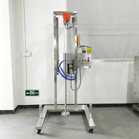 Mélangeur Disperseur Mobile à Haute Vitesse en Acier Inoxydable à Vitesse Variable pour Peinture, Encre et Pigment