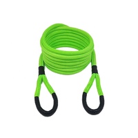 Kit de cordes de remorquage cinétiques 13 mm 9 m en tissu 100 % nylon de haute qualité, conception spéciale, avec manilles souples, capacité 4 tonnes, outils d'urgence