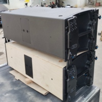 Superventas Dual 12 pulgadas 2 vías matriz de línea pasiva gabinete de altavoz vacío de madera K3 altavoz de sistema de sonido profesional