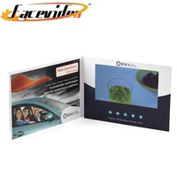 Business Trade Gift Components Carte de voeux à écran LCD avec brochure vidéo en papier musical