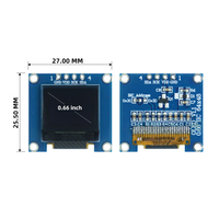 Layar OLED 0,66 Inci 64x48 Modul SSD1306 GME6448-10 	 Warna Putih 	 SSD1315 	 64*48 	 I2C 	 Pabrik Sumber Konektor 4-Pin OEM