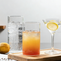 Mug à lait japonais en verre borosilicate à parois fines, 290 ml, pour boissons froides