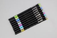 IERS Lot de 18 stylos gel à paillettes liquides métalliques 18 couleurs pour album pour marquage de cartes Bullet Journal