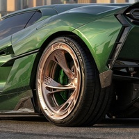 168 Jantes en alliage forgé concaves profondes personnalisées 5x112 5x130 pour Lamborghini Revuelto 20-22 pouces, utilisation compétition, jantes à profil bas