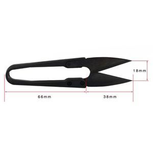 Black 4" U-shaped Thread Wire <b>Cutter</b> Mini Industrial Grade Stainless Steel Tailor Scissor Smooth <b>Edge</b> Bonsai Pruner for Sewing - Product Image 3