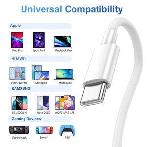 Bền 1M 5A Nhanh Chóng Sạc Bện Kép USB-C Cáp 100W Type-C Để Type-C Cho iPhone 16/15 Pro Max/Cộng Với iPad & Máy Tính - Product Image 2
