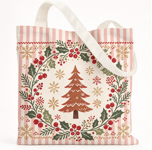 Foldable Custom Printed <b>Christmas</b> Snowman Design Washable Recoverable Shopping Travel <b>Gift</b> Canvas Cotton Tote <b>Bags</b> with Handles - Product Image 2