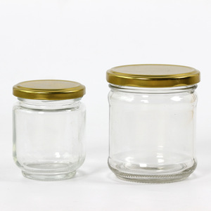 Vente en gros de pots en verre pour miel, confiture, épices et sucre, ronds, écologiques, hautement étanches, 500 g, avec couvercle en métal - Product Image 2