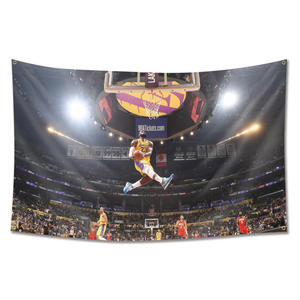 للبيع بالجملة أعلام NBA <span class=keywords><strong>Lakers</strong></span> للأبطال في الهواء الطلق أعلام مخصصة للفريق - Product Image 2