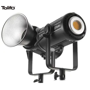 TOLIFO X-200S lite lampu Video LED siang hari 5600K, lampu pencahayaan berkelanjutan COB 215W, Film fotografi CRI97 44500lux, Streaming langsung