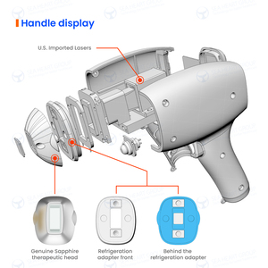 جهاز إزالة الشعر بليزر دايود صغير 808 نانومتر من أجل قلب البحر بدون ألم ليزر دايود 4 طول موجي 808 نانومتر - Product Image 3