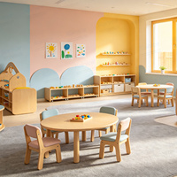 Ensemble de meubles préscolaires Kainice Montessori écologiques, durables, sûrs, rembourrés et doux, table et chaise pour enfants en bois massif, certifié QC