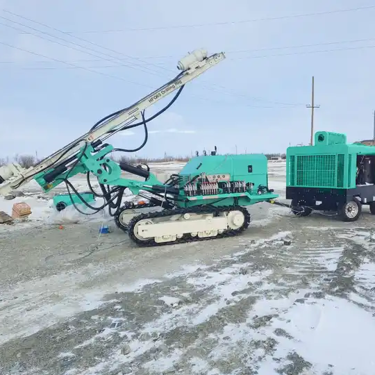 HFQ65 гусеничный пневматический DTH поверхностный струйный сверлильный станок dth буровой станок