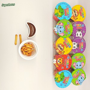 Superloves – Nouveauté : Tasses de <span class=keywords><strong>chocolat</strong></span> en forme d'animaux de la jungle, multicolores/jaunes, avec bâtonnets de biscuits inclus, prêts à consommer, durée de conservation 12-24 mois - Product Image 6