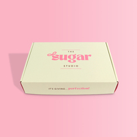 Boîtes d'expédition en carton ondulé de 2,3 mm, personnalisées, imprimées en rose, emballages personnalisés populaires
