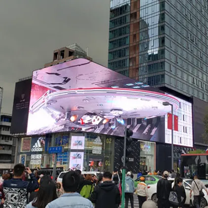 P4.81 gigante precio cartelera 3D Alquiler de publicidad al aire libre pantalla LED de gran pantalla