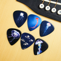 Sets de médiators pour guitare basse, médiators en celluloïd personnalisés, imperméables, résistants à l'usure, thème marin rêveur, options de couleurs personnalisées