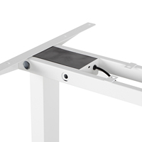 Cadre de table électrique circulaire en acier inoxydable, moderne, extensible, convertible, à 2 segments, pour bureau, fixation murale, garantie 5 ans