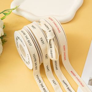 Ruban d'emballage cadeau cylindrique blanc naturel, écologique, durable, haute densité, imprimé avec logo, pour anniversaire et mariage, vente en gros - Product Image 3