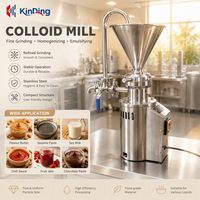 Machine à broyer et à émulsionner pour noix, graines de tournesol, maïs - Moulin à tahini, moulin colloïdal, pompe en acier inoxydable 304/316L 50-500 kg/h