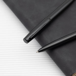 Stylo à bille en métal à encre noire, promotion importante, cadeau, stylo gel, corps lisse avec logo personnalisé - Product Image 4