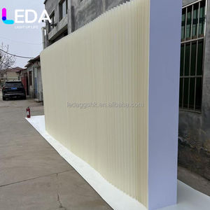 LEDA Decoración para Eventos de Boda, Biombo Plegable Grande y Económico, Fondo de Papel con Diseño de Ondas - Product Image 6